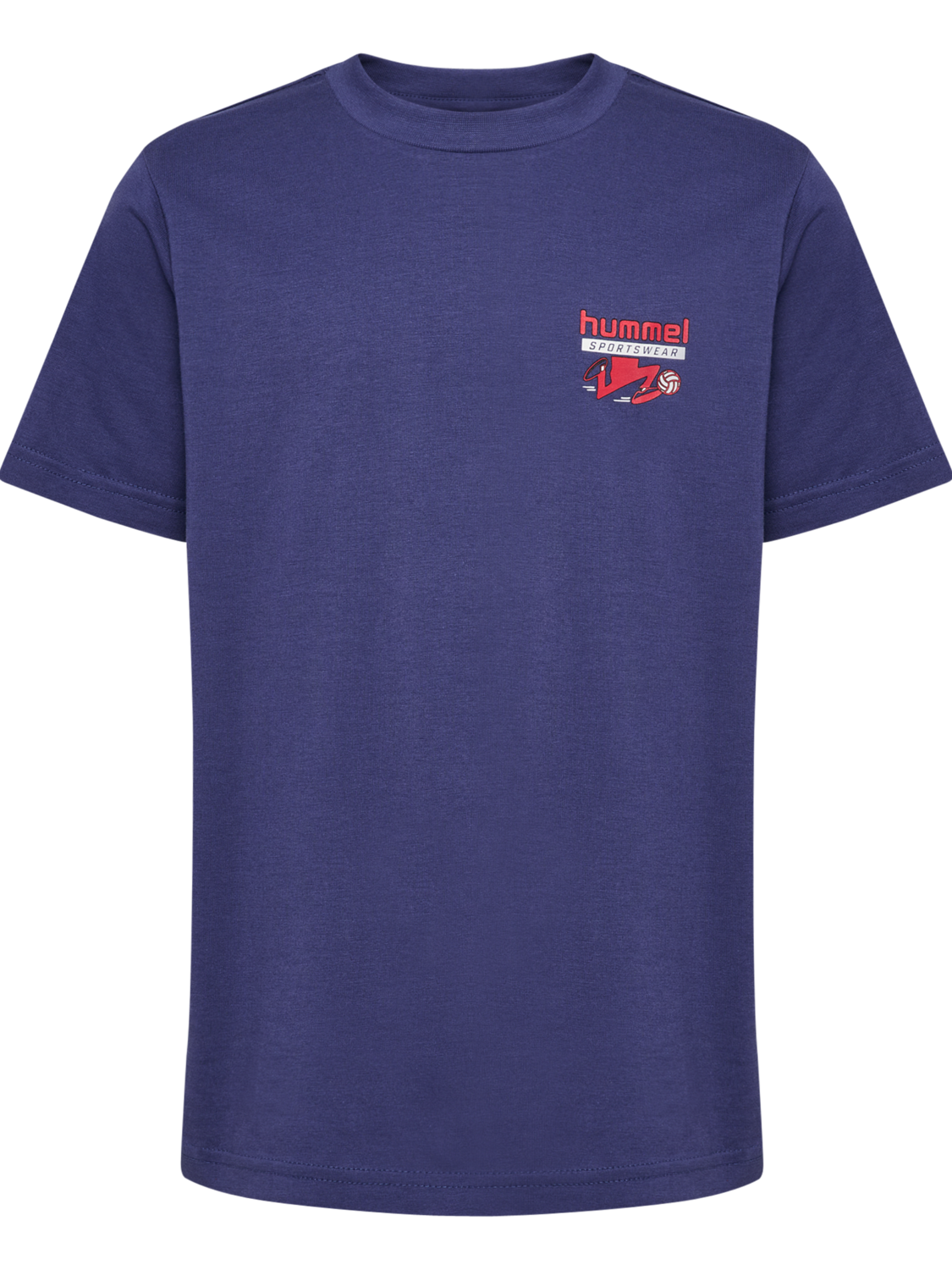 hmlJR REG T-SHIRT S/S RUNNER 2-PACK, SMOKE PINE/DEEP COBALT, packshot