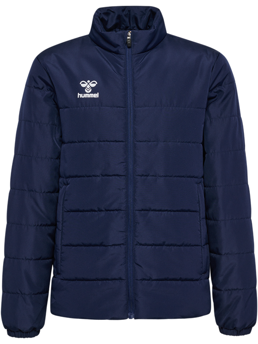 hmlESSENTIAL SHORT BENCH JKT KIDS, MARINE, packshot