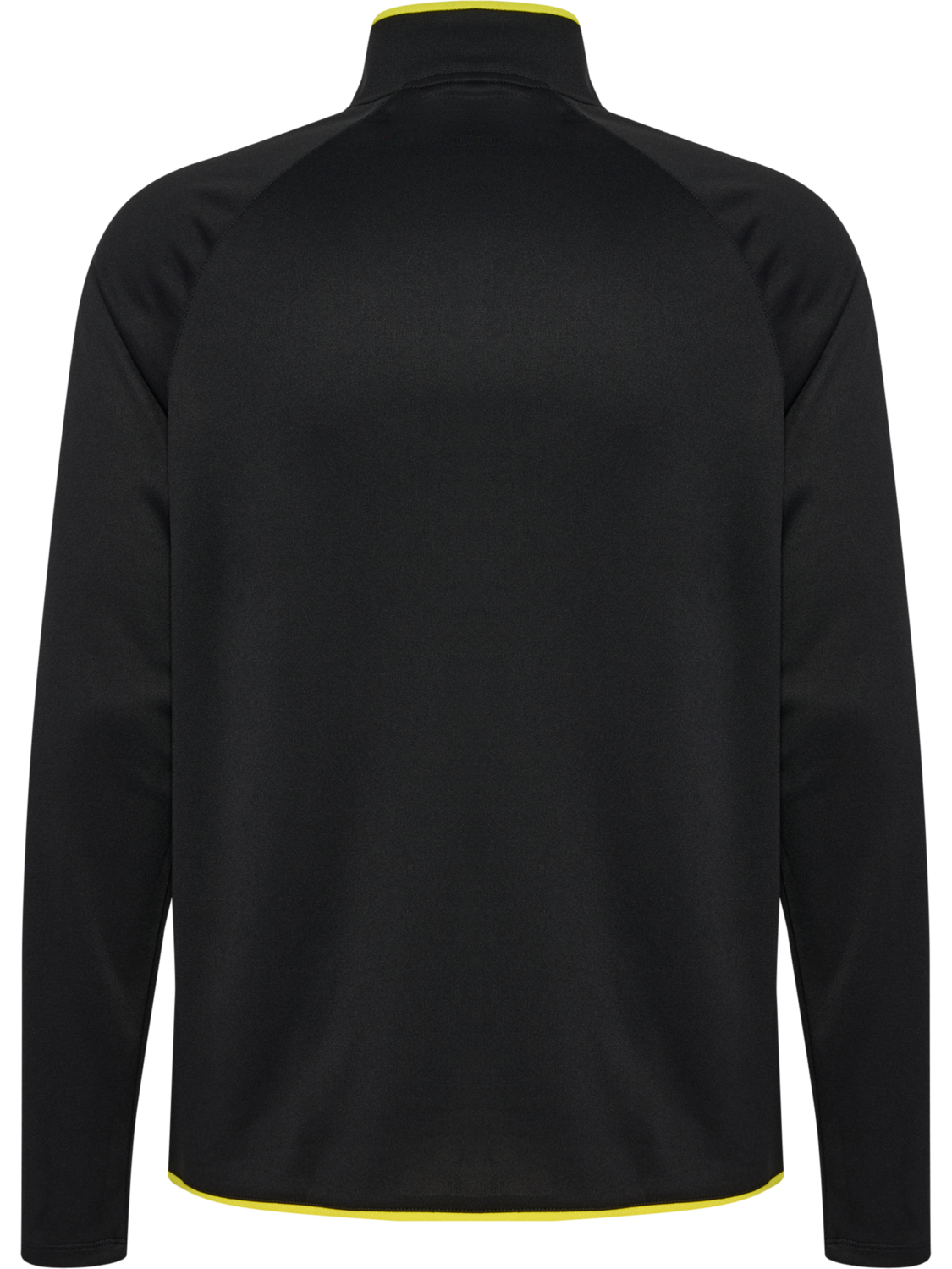hmlCORE 2.0 HALF ZIP, BLACK/BLAZING YELLOW, packshot
