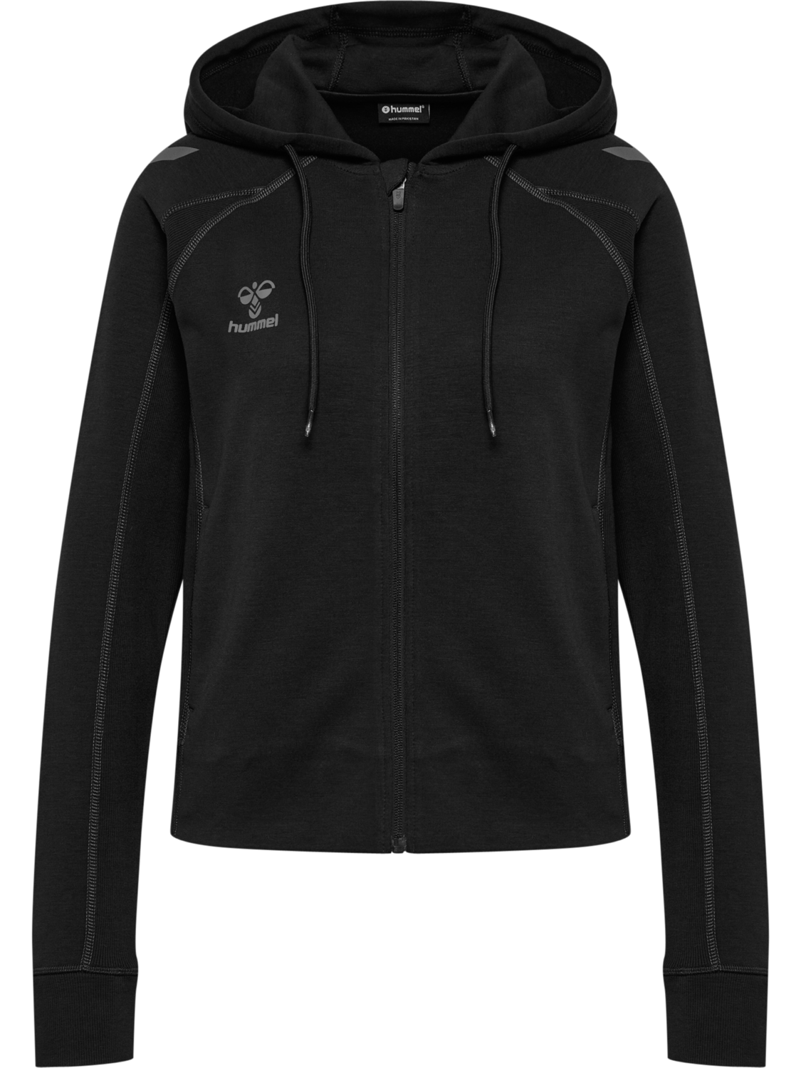 hmlMOVE 2.0 ZIP HOODIE WOMAN, BLACK, packshot