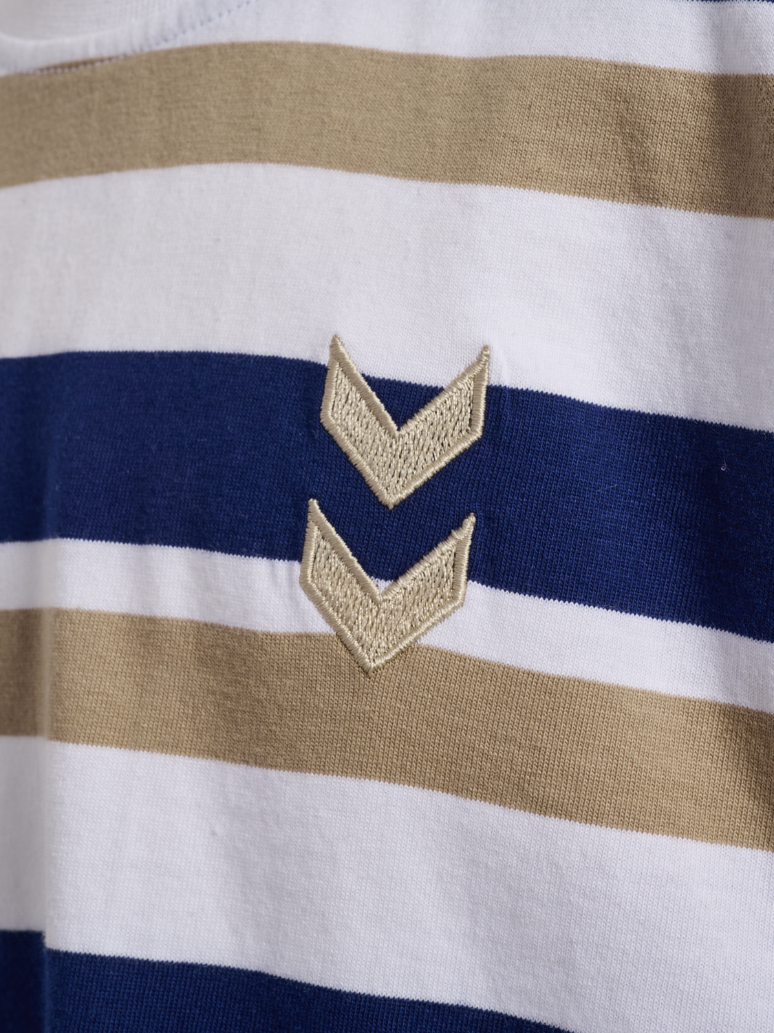 hmlJR SILLY S/S BOXY T-SHIRT STRIPE, MEDIEVAL BLUE, packshot