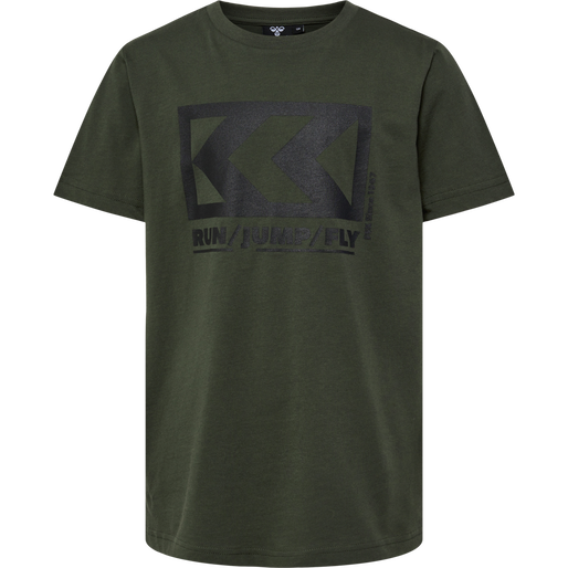 hmlFSK LOW T-SHIRT S/S, FOREST NIGHT hmlFSK LOW T-SHIRT S/S, FOREST NIGHT, packshot