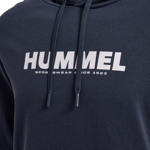 hmlLEGACY LOGO HOODIE, BLUE NIGHTS hmlLEGACY LOGO HOODIE, BLUE NIGHTS, packshot