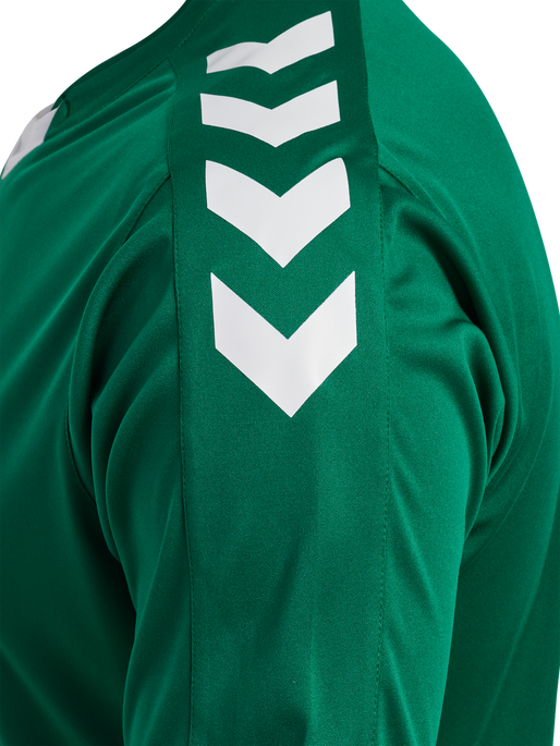 hmlCORE XK POLY JERSEY S/S, EVERGREEN, packshot