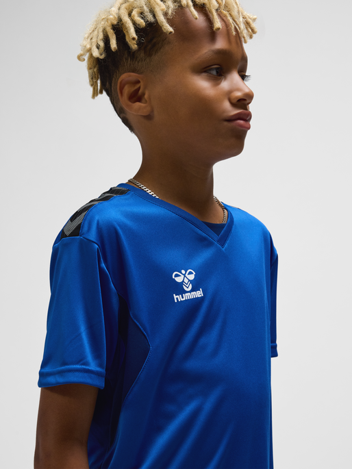 hmlAUTHENTIC PL JERSEY S/S KIDS, TRUE BLUE, model