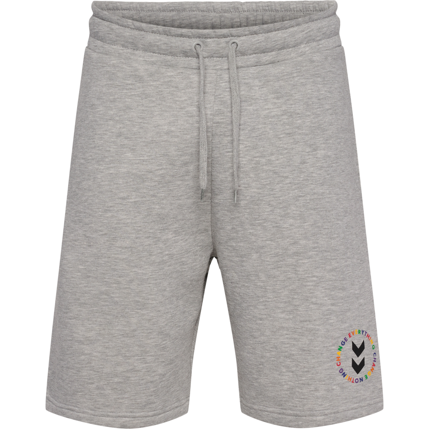 hmlEVERYTHING NOTHING SWEAT SHORTS, GREY MELANGE, packshot