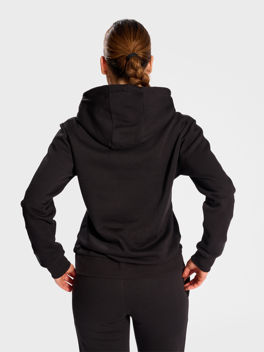 hmlACTIVE CO HOODIE WOMAN, BLACK, model