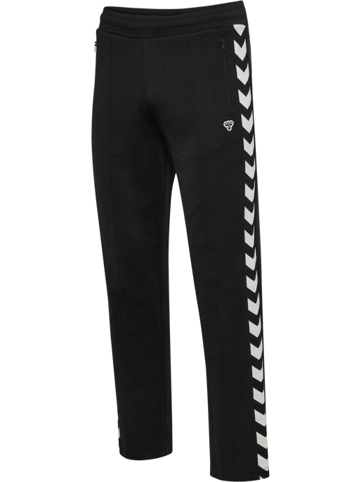 hmlARCHIVE REGULAR POLY PANTS, BLACK, packshot