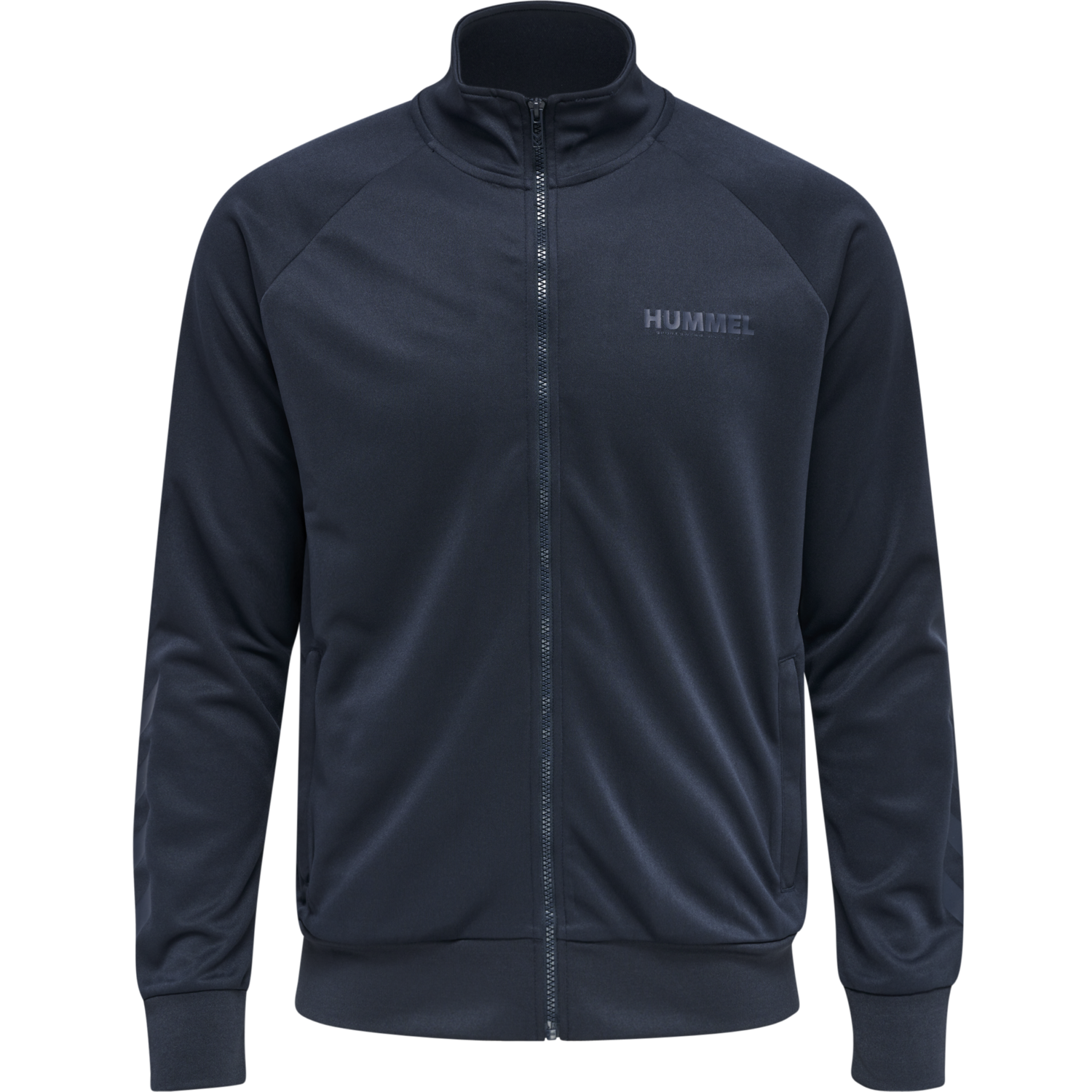 hmlLEGACY POLY ZIP JACKET, BLUE NIGHTS, packshot