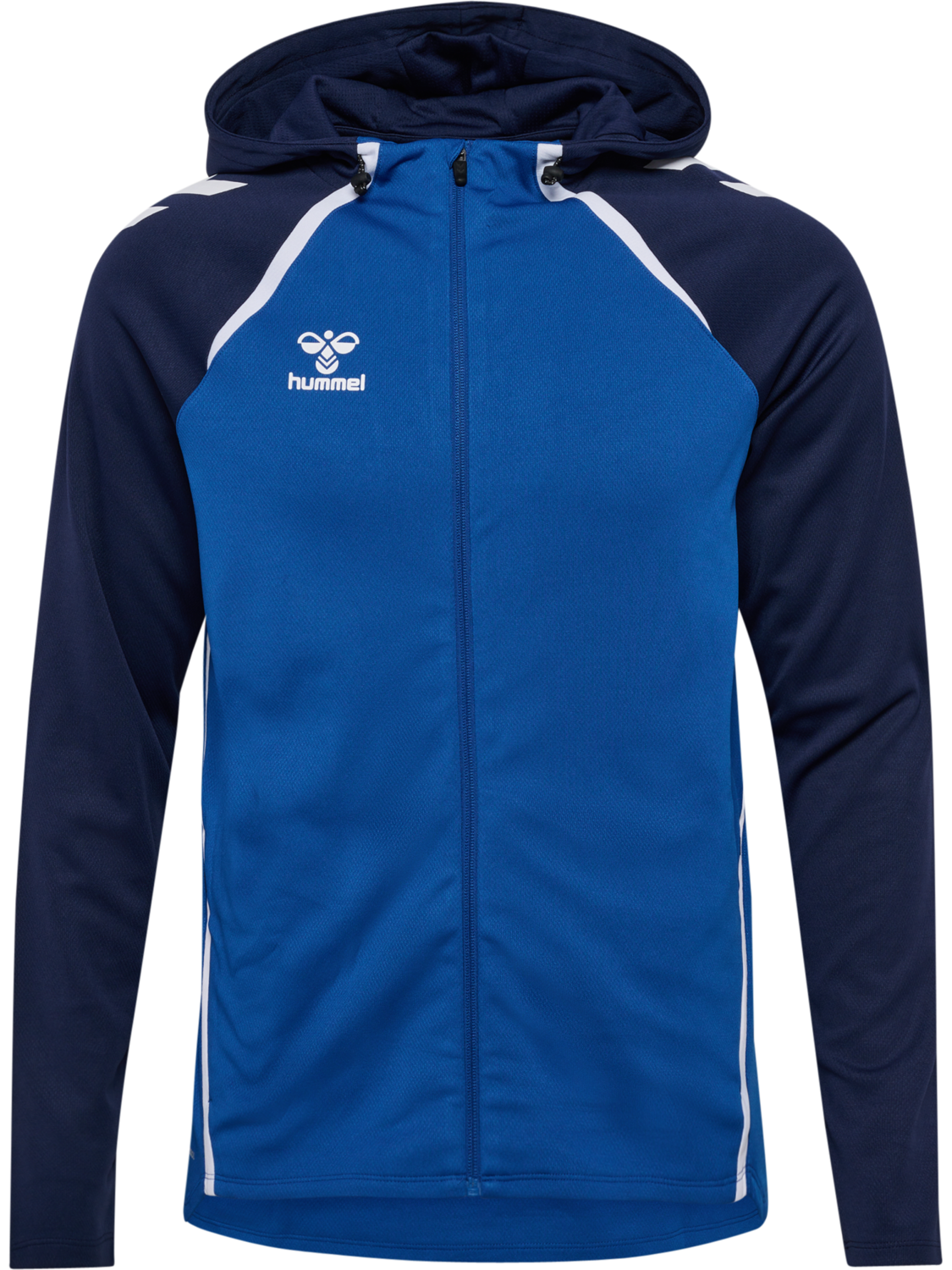 hmlLEAD 2.0 ZIP HOODIE, TRUE BLUE/MARINE, packshot