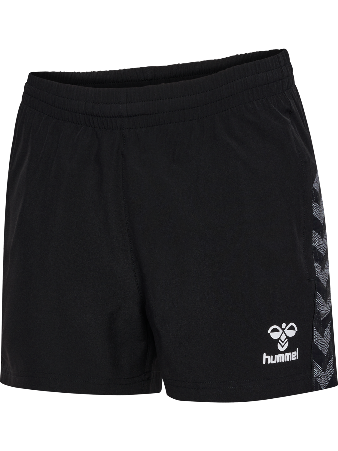 hmlAUTHENTIC WOVEN SHORTS WOMAN, BLACK, packshot