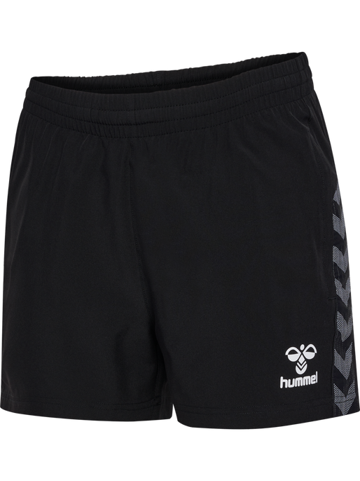 hmlAUTHENTIC WOVEN SHORTS WOMAN, BLACK hmlAUTHENTIC WOVEN SHORTS WOMAN, BLACK, packshot