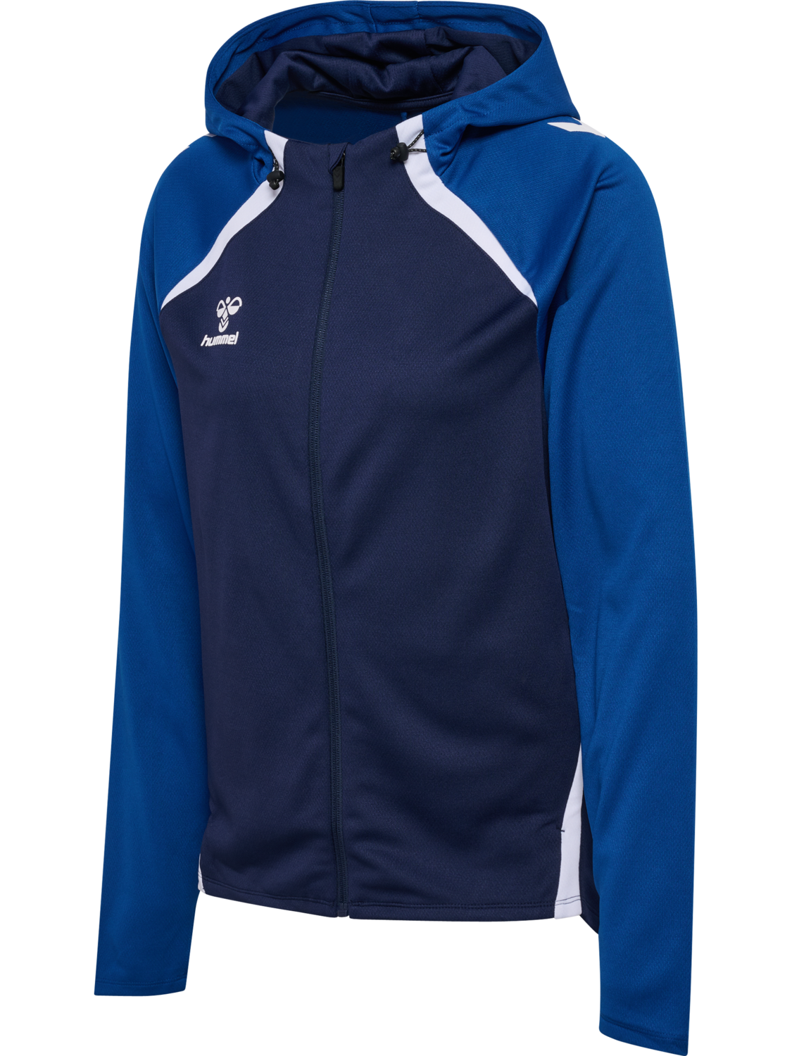 hmlLEAD 2.0 ZIP HOODIE WOMAN, MARINE/TRUE BLUE, packshot