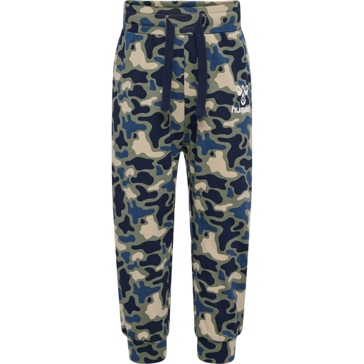 hmlSTEEN AOP PANTS, VETIVER, packshot