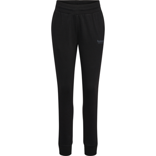 hmlBOOSTER TAPERED WOMAN PANTS, BLACK, packshot