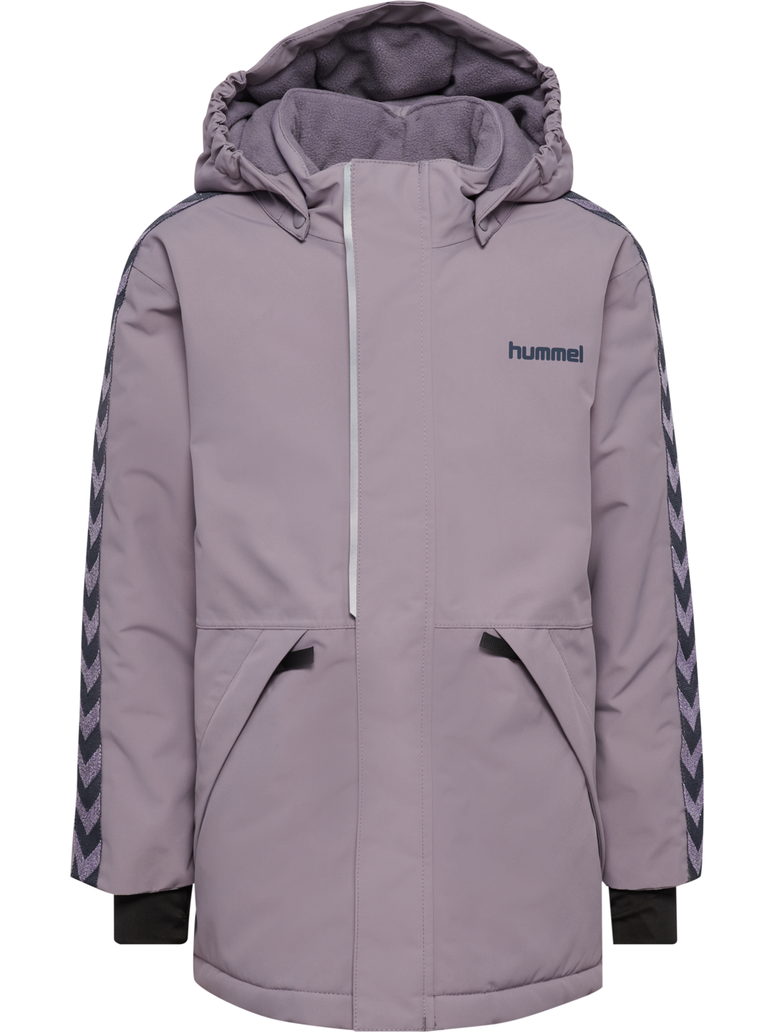 hmlJR CHEVRON SNOW JACKET WP 10K, GRAY RIDGE, packshot