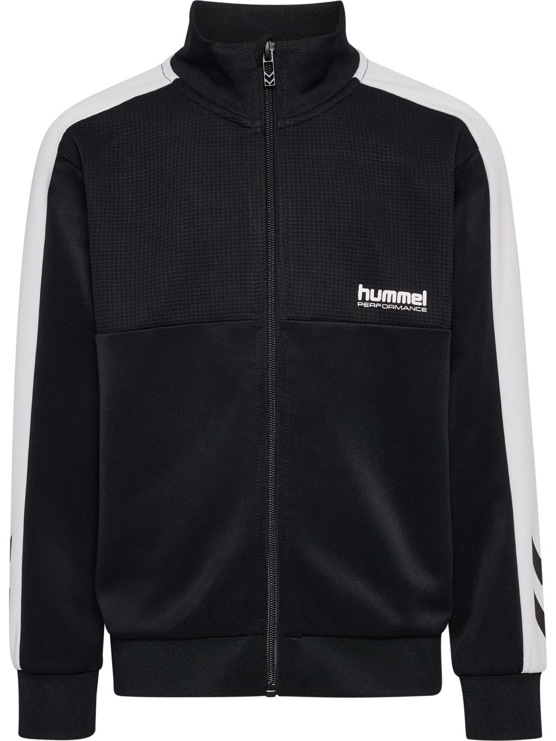hmlJR COLORBLOCK TRACKSUIT, BLACK, packshot