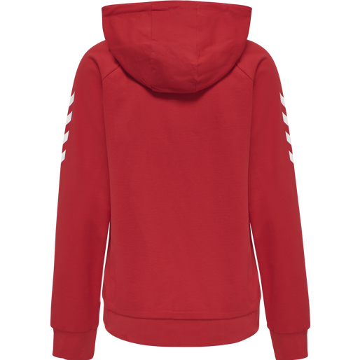 HMLGO COTTON HOODIE WOMAN, TRUE RED, packshot