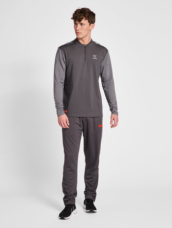 hmlPRO GRID POLY PANTS, FORGED IRON, model