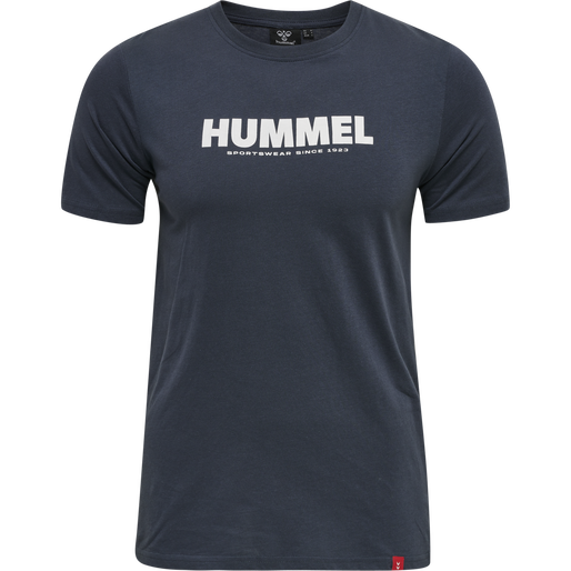 hmlLEGACY 2-PACK T-SHIRT, GREY MELANGE/BLUE NIGHTS hmlLEGACY 2-PACK T-SHIRT, GREY MELANGE/BLUE NIGHTS, packshot
