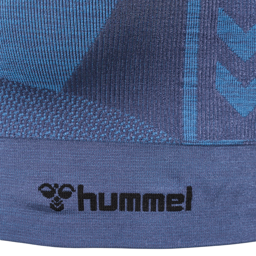 hmlCLEA SEAMLESS  SPORTS TOP, RIVIERA/INSIGNIA BLUE MELANGE, packshot