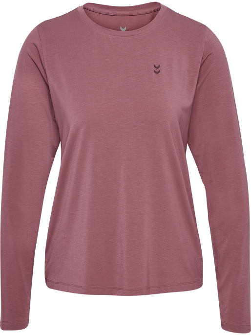 hmlYOGA SOFT LOOSE W T-SHIRT LS, WISTFUL MAUVE, packshot