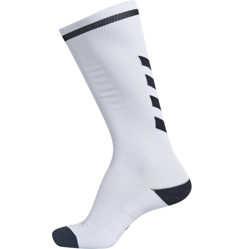 ELITE INDOOR SOCK HIGH, WHITE, packshot