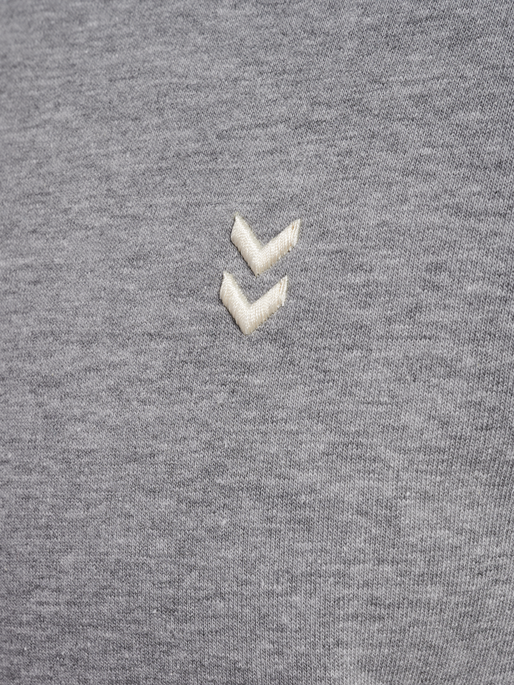 hmlPULSE SWEAT HOODIE, GREY MELANGE, packshot