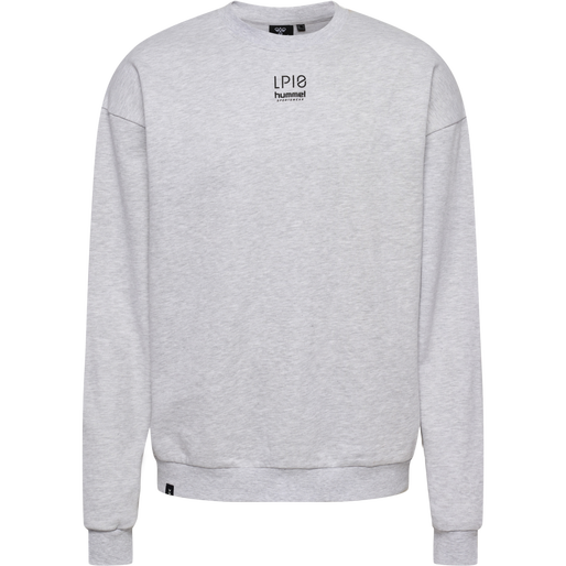 hmlLP10 BOXY SWEATSHIRT, LIGHT GREY MELANGE, packshot