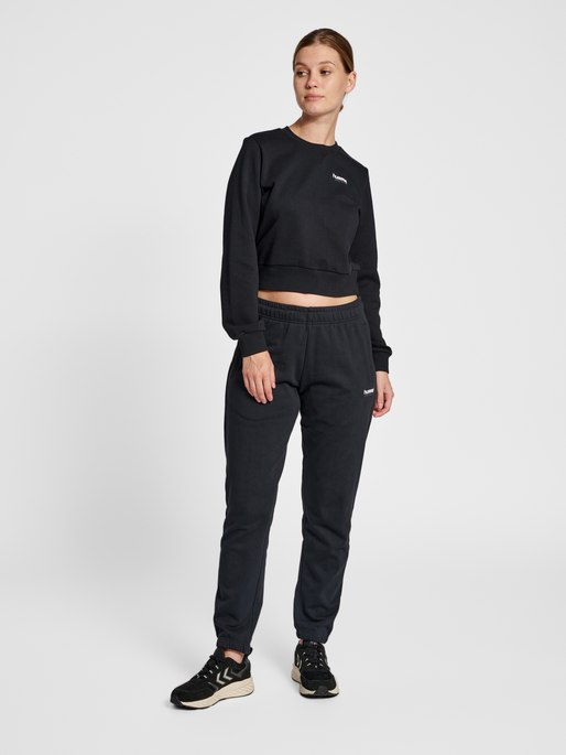 hmlLGC SHAI REGULAR PANTS, BLACK, model