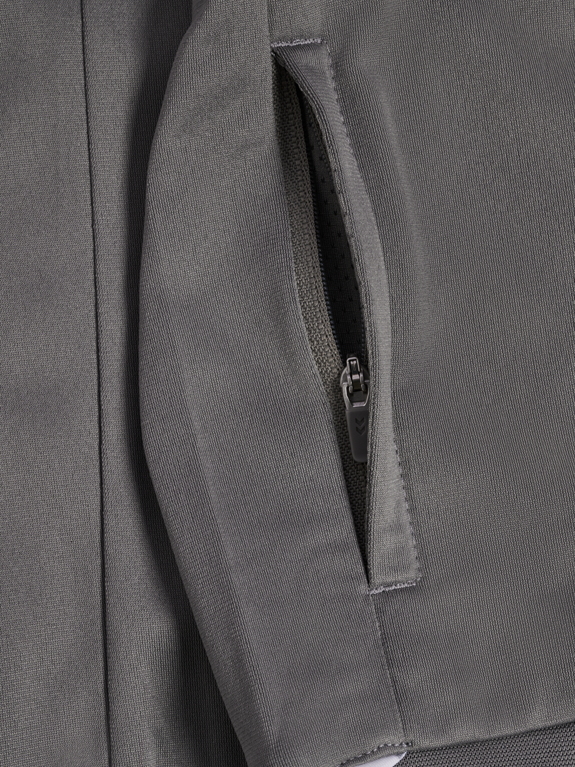 hmlCORE 2.0 TRACK ZIP JACKET KIDS, STEEL GRAY/WHITE, packshot