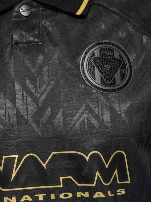 hmlLOOSE BAY SOCCER JERSEY S/S, BLACK hmlLOOSE BAY SOCCER JERSEY S/S, BLACK, packshot