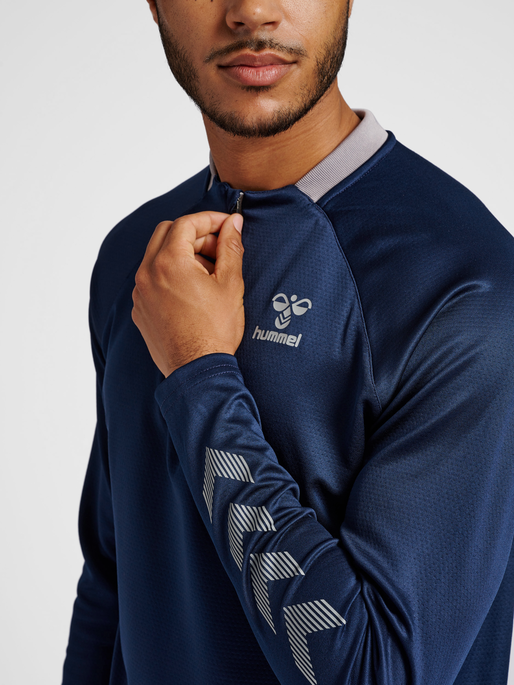 hmlGG12 ACTION HALF ZIP SWEAT, MARINE, model