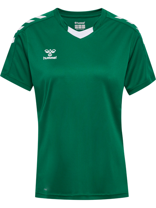 hmlCORE XK POLY JERSEY S/S WOMAN, EVERGREEN, packshot