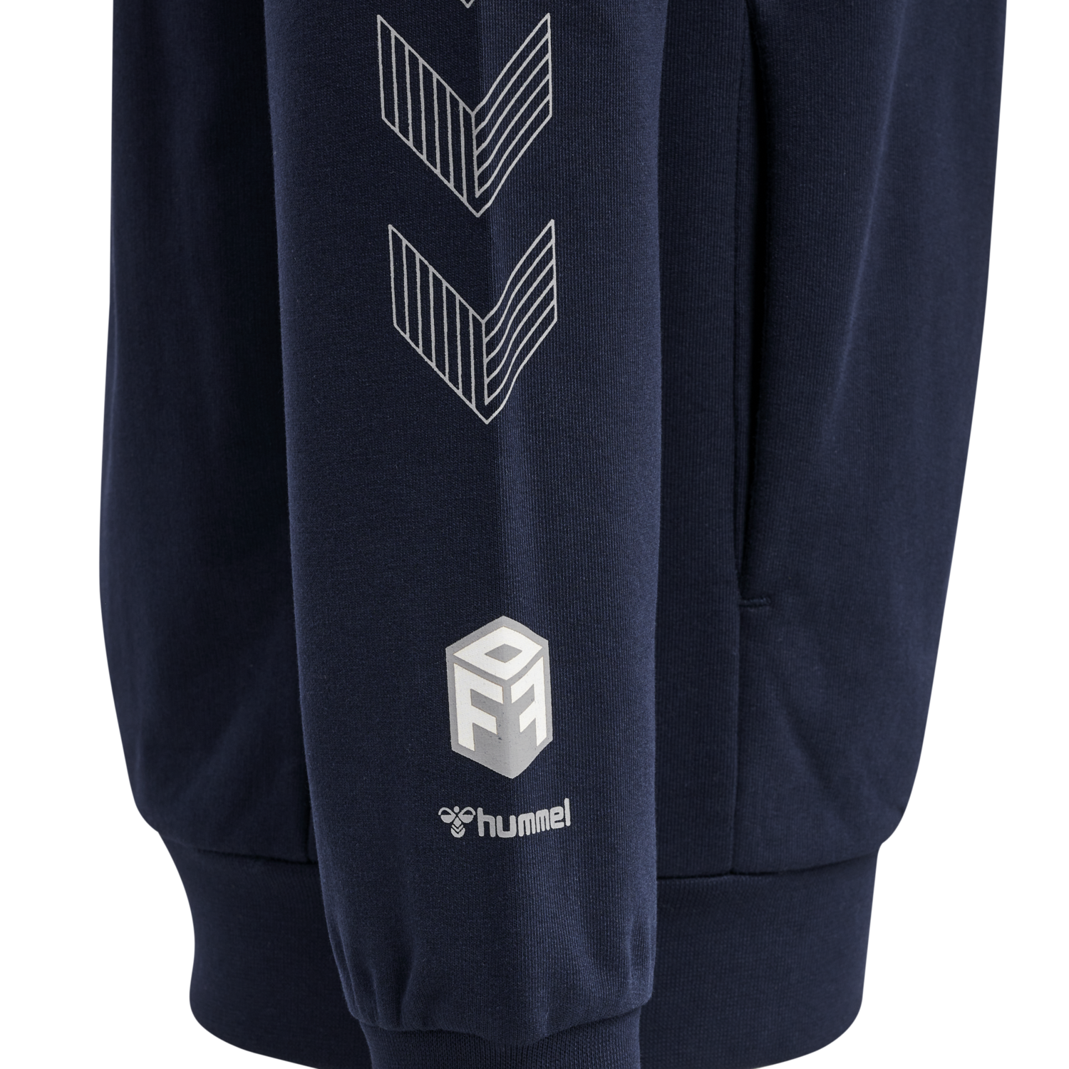 hmlMOVE GRID COTTON SWEATSHIRT KIDS, MARINE, packshot