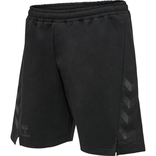 hmlOFFGRID COTTON SHORTS, JET BLACK/FORGED IRON hmlOFFGRID COTTON SHORTS, JET BLACK/FORGED IRON, packshot