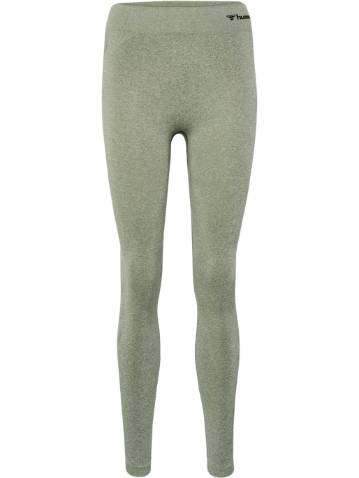 hmlCI SEAMLESS MID WAIST TIGHTS, SEAGRASS MELANGE, packshot