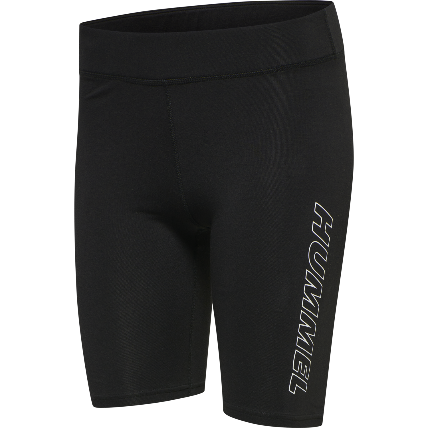 hmlTE MAJA MW COTTON TIGHT SHORTS, BLACK, packshot