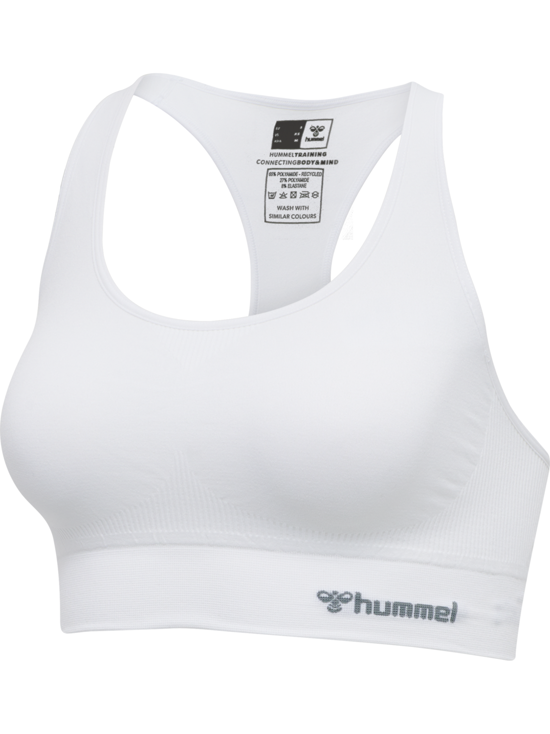 hmlTIF SEAMLESS SPORTS TOP, WHITE, packshot