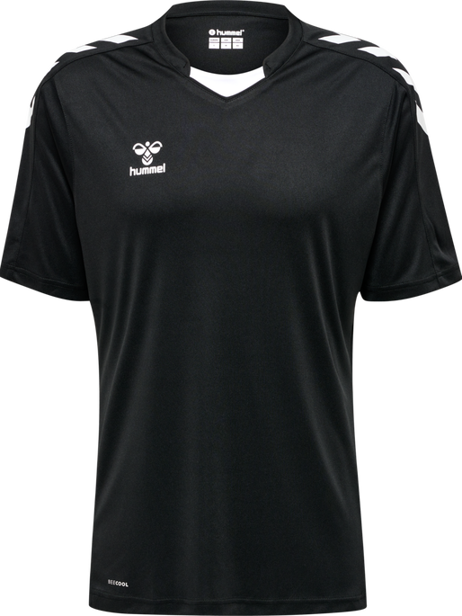 hmlCORE XK POLY JERSEY S/S, BLACK hmlCORE XK POLY JERSEY S/S, BLACK, packshot