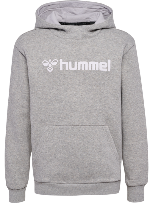 hmlMOVER COTTON HOODIE KIDS, GREY MELANGE, packshot