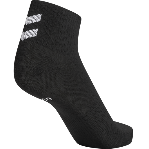 hmlCHEVRON 6-PACK  MID CUT SOCKS, BLACK/BLACK hmlCHEVRON 6-PACK  MID CUT SOCKS, BLACK/BLACK, packshot