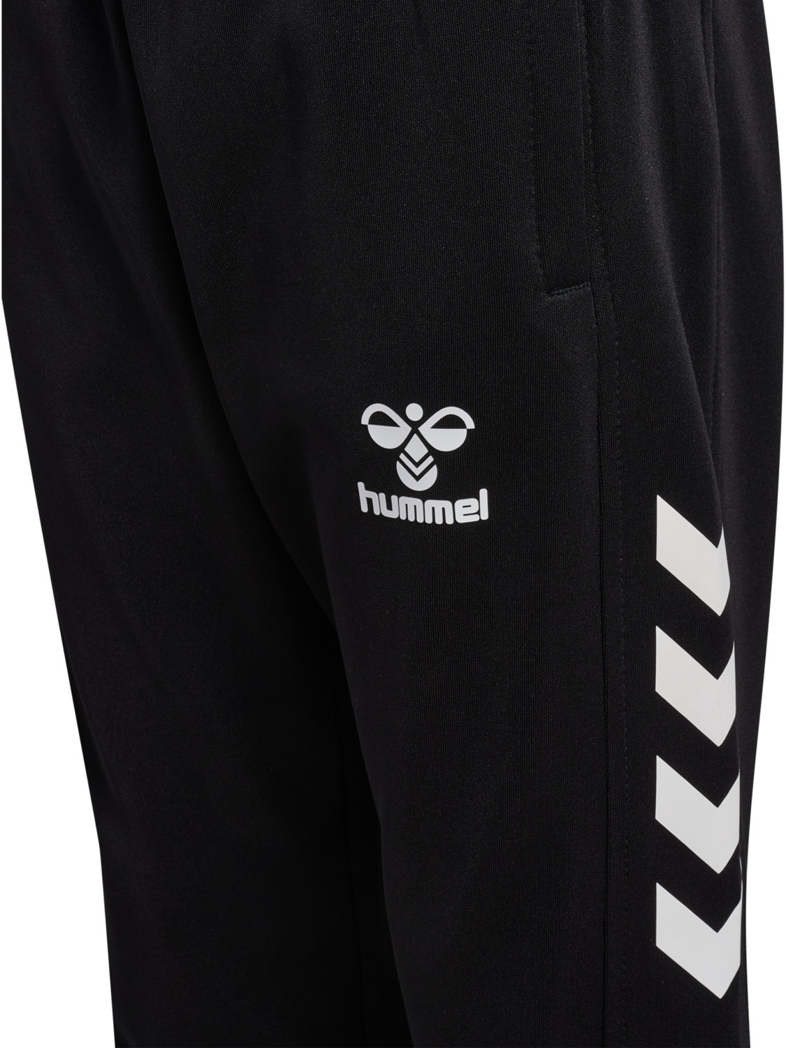 hmlCORE XK TRAINING POLY PANTS KIDS, BLACK/BLACK, packshot