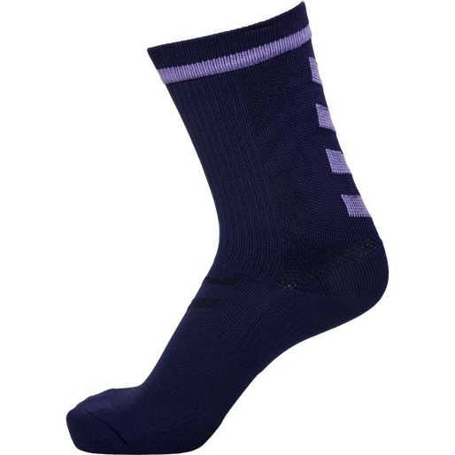 ELITE INDOOR SOCK LOW PA, MARINE/PAISLEY PURPLE, packshot