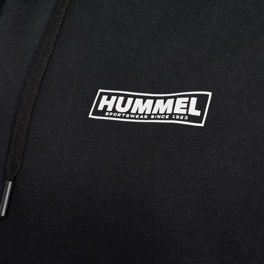 hmlLEGACY WO REGULAR HOODIE PLUS, BLACK hmlLEGACY WO REGULAR HOODIE PLUS, BLACK, packshot