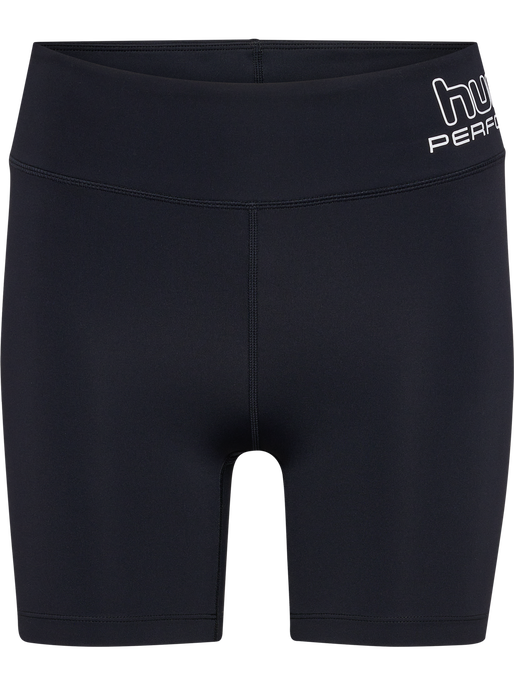 hmlTE FUNDAMENTAL MW TIGHT SHORTS, BLACK/WHITE hmlTE FUNDAMENTAL MW TIGHT SHORTS, BLACK/WHITE, packshot