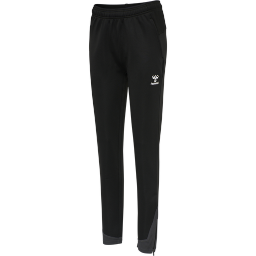 hmlLEAD WOMEN POLY PANTS, BLACK, packshot