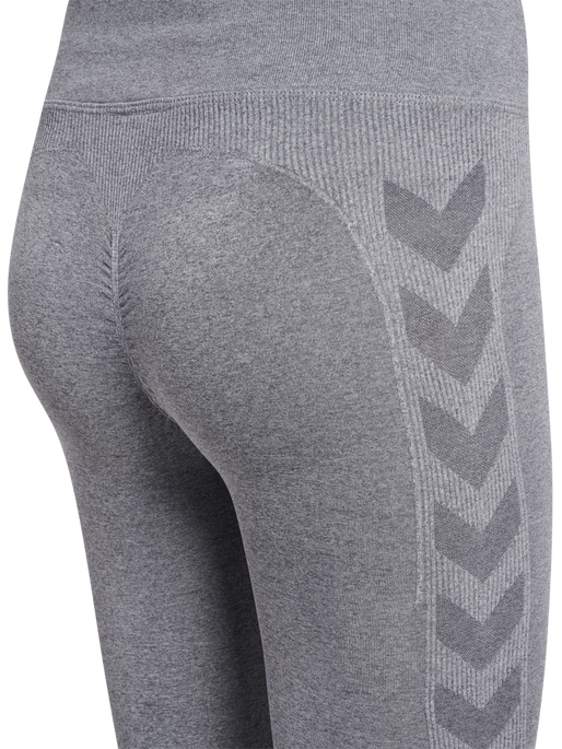 hmlCI SEAMLESS MW SCRUNCH TIGHT, GREY MELANGE, packshot