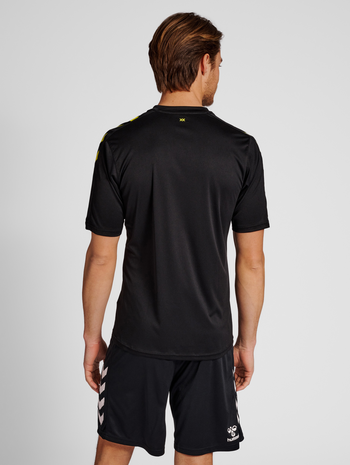 hmlCORE XK STRIPED JERSEY S/S, BLACK, model