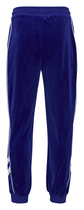 hmlFRISK VELOUR PANTS, MAZARINE BLUE, packshot